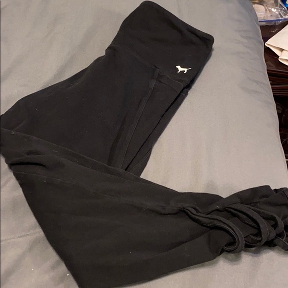 PINK Victoria's Secret Pants - Love pink criss cross leggings